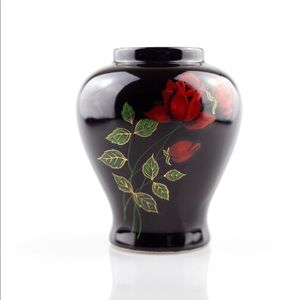 Vintage | Beautiful Floral 1980s Ceramic vase